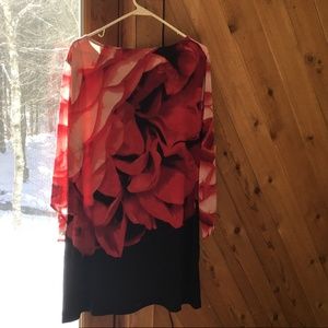 Style & Co. XL Red and Black Dress